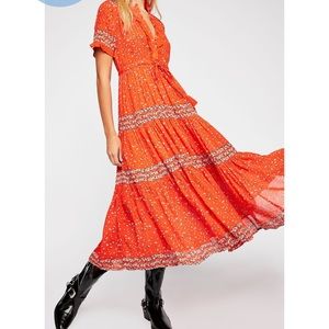 Free People Red Dress